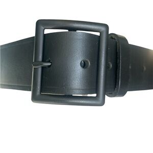Boston Leather All Black Belt Size 32 US Postal Approved PE-2-2-2336 6605 USA
